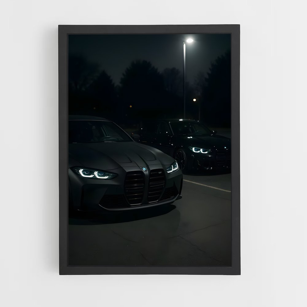 Poster Nuit de Compétition – affiche BMW (vue 2)